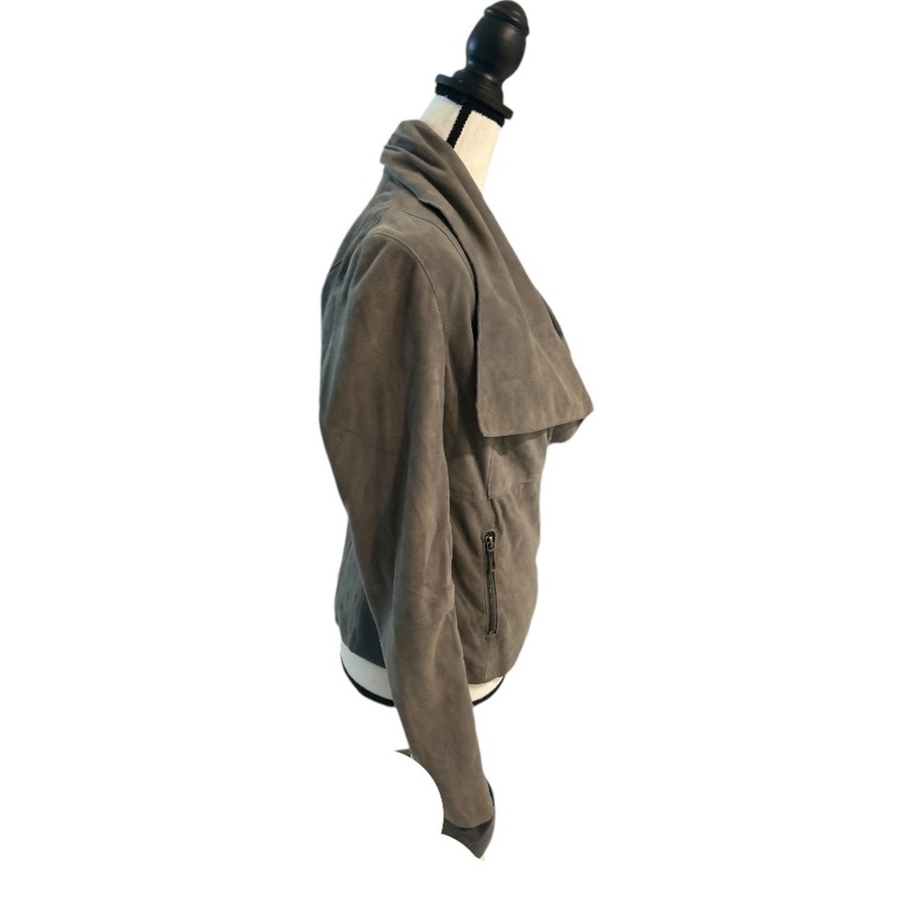 Vince Suede Gray Jacket Medium - image 6